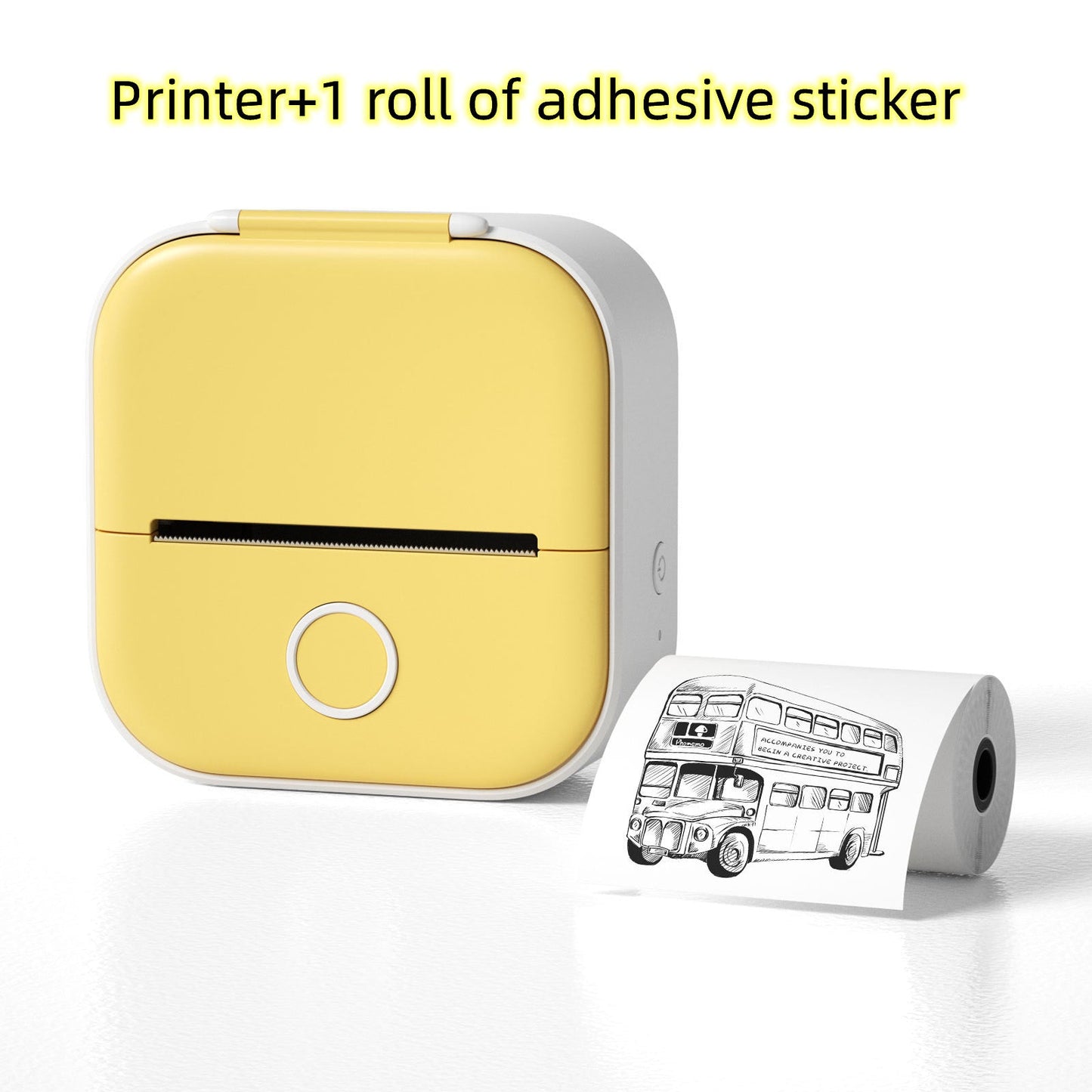 Portable Bluetooth Mini Thermal Printer – Wireless Label & Photo Printer