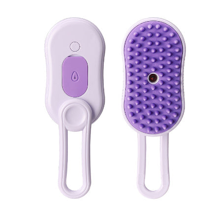 3-in-1 Electric Steam Pet Grooming Brush – Spray Comb for Cats & Dogs