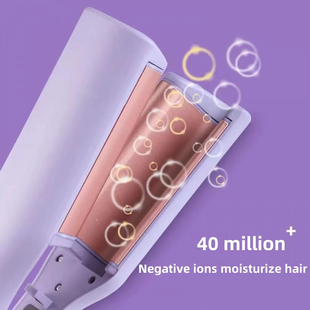 32mm Deep Wave Hair Curler – Fast Heating Styling Wand with 4 Temperature Settings