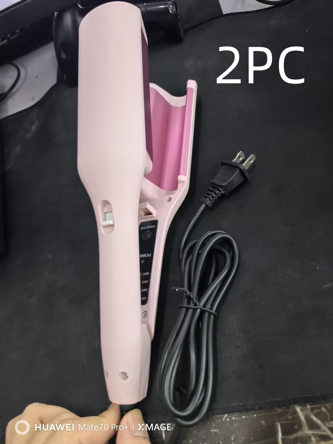 32mm Deep Wave Hair Curler – Fast Heating Styling Wand with 4 Temperature Settings