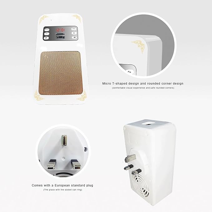 Honton SQ669 Quran Speaker - Smart Islamic Multimedia Device with Remote & LED Light