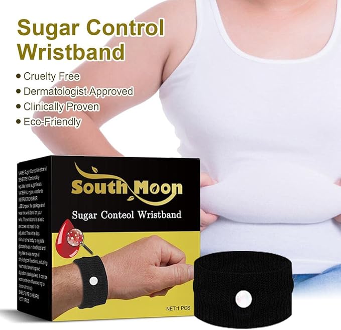 South Moon Sugar Control Wristband – Natural Acupressure Balance Band for Blood Sugar Management & Circulation Support