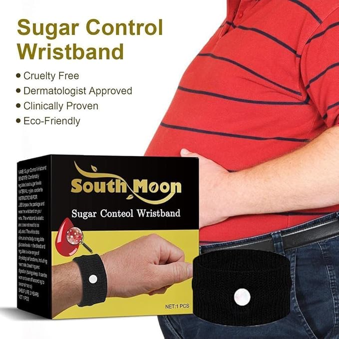 South Moon Sugar Control Wristband – Natural Acupressure Balance Band for Blood Sugar Management & Circulation Support