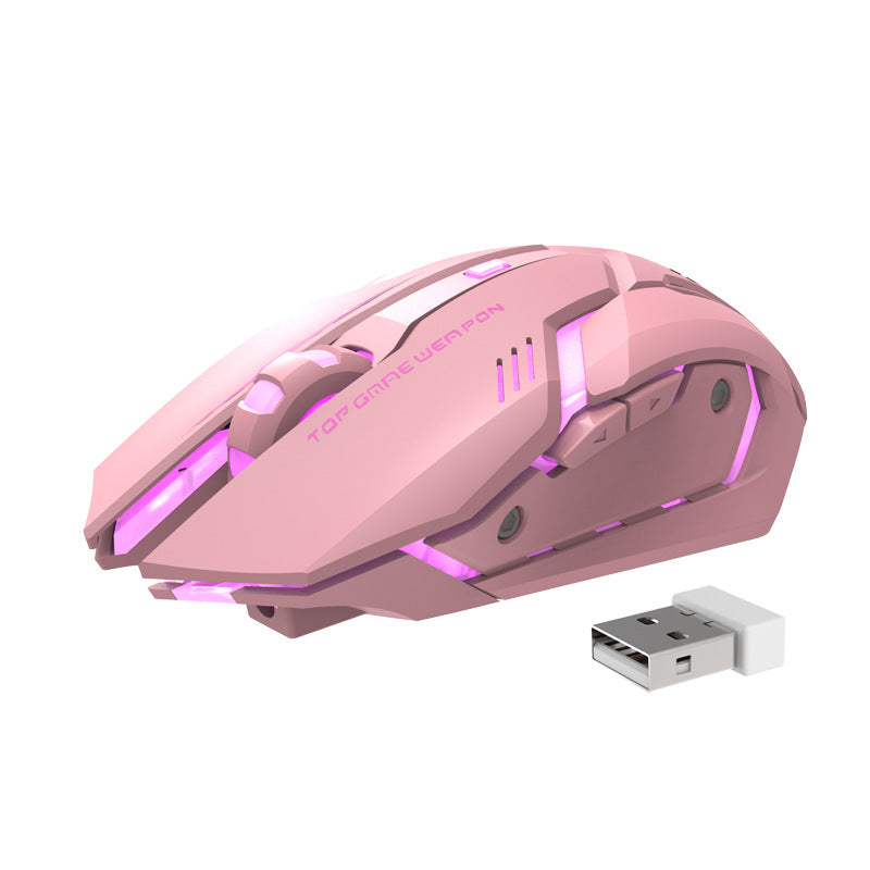 Wireless Charging Silent Gaming Mouse – Ergonomic Rechargeable Mouse for PC & Laptop