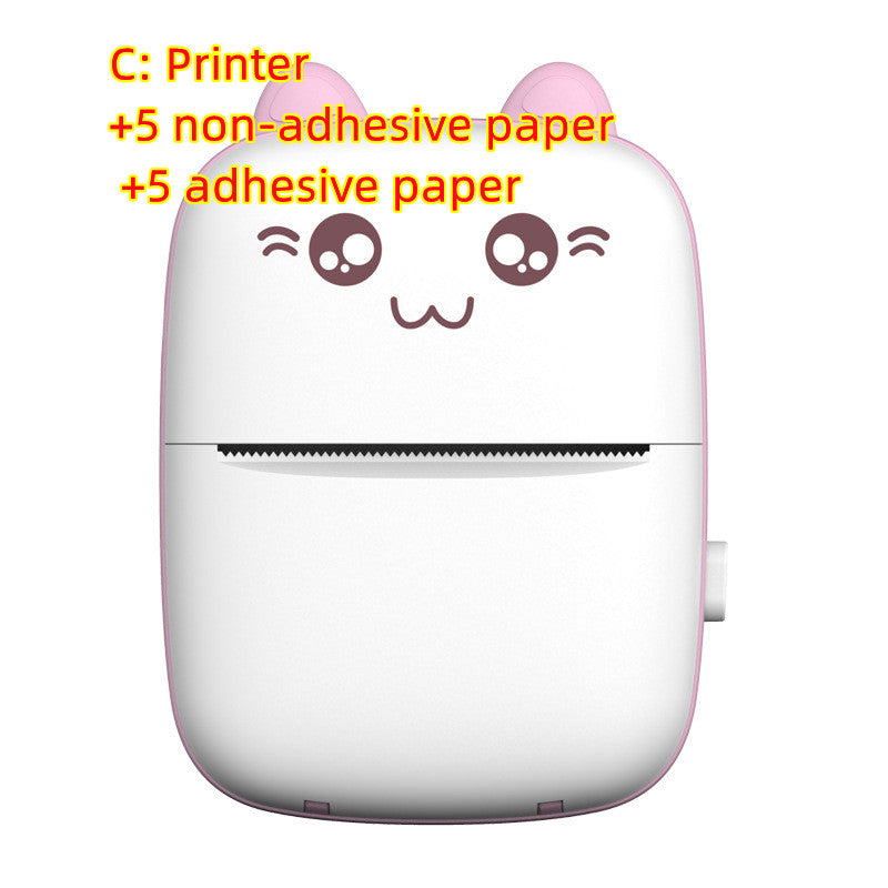 Mini Bluetooth Pocket Printer – 200DPI Inkless | Photos, Notes & Labels | iOS & Android | Pink & Green