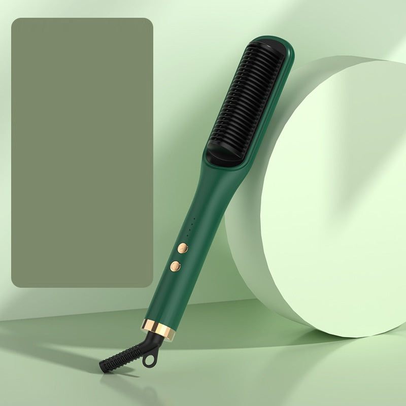 Anion Hair Straightening & Curling Brush – Fast Heating Styling Comb | 7 Colors | US/UK/EU/AU