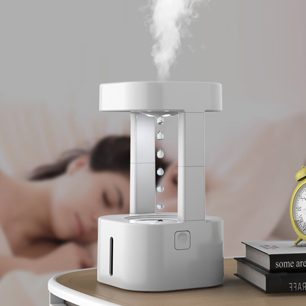 Creative Anti-Gravity Water Drop Humidifier – Quiet Mist Spray for Bedroom & Office (580ML Tank)