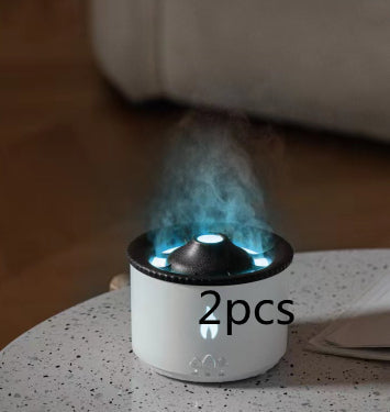 Ultrasonic Volcano Aroma Diffuser – Jellyfish Flame Essential Oil Humidifier for Home & Bedroom