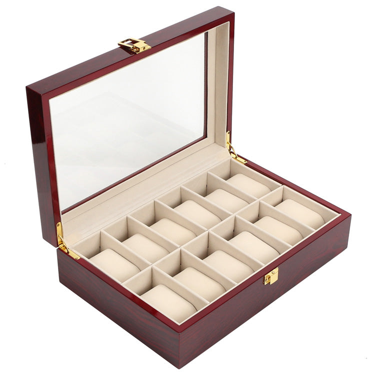 Luxury Wooden Watch Storage Box – 2, 3, 5 or 12 Slot Elegant Display Organizer Case