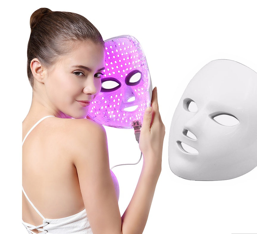 7-Color LED Light Therapy Face Mask – Anti-Aging, Acne Care & Skin Rejuvenation | US/UK/EU/AU Plug