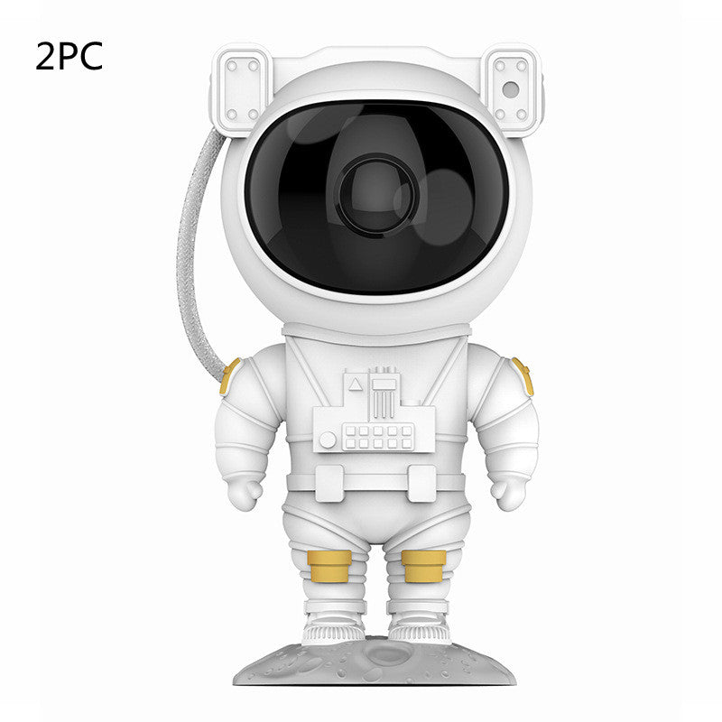 Astronaut Galaxy Star Projector Lamp – USB Night Light for Bedroom Atmosphere
