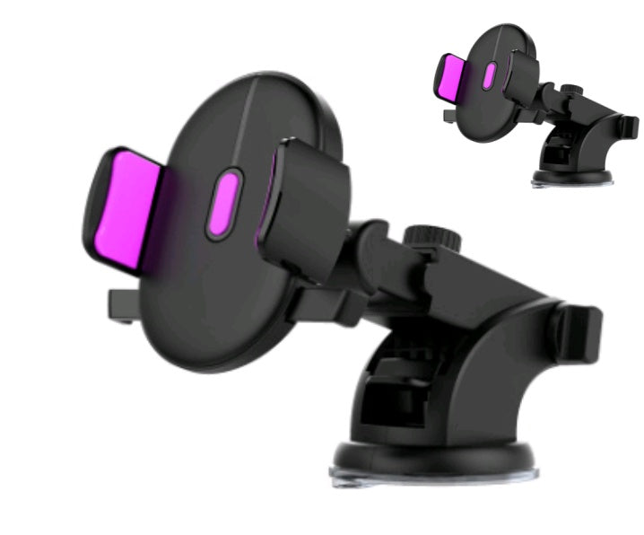 Telescopic Car Phone Holder – 360° Rotation | Super Sticky Suction Cup | Fits 3.5-7" Phones