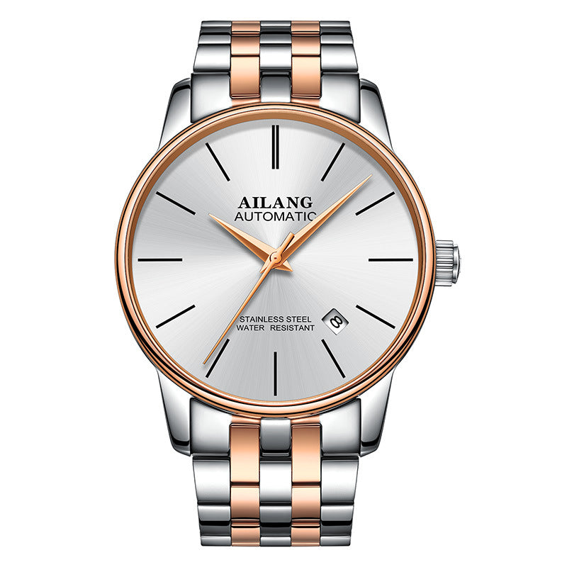 Luxury Men's Automatic Mechanical Watch – Sapphire Crystal, Compass & 3ATM | 18 Colors