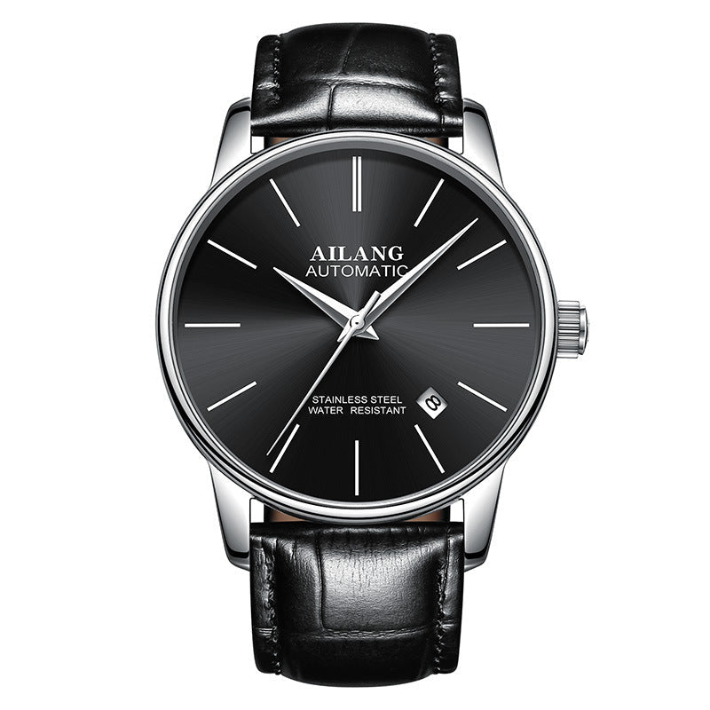 Luxury Men's Automatic Mechanical Watch – Sapphire Crystal, Compass & 3ATM | 18 Colors