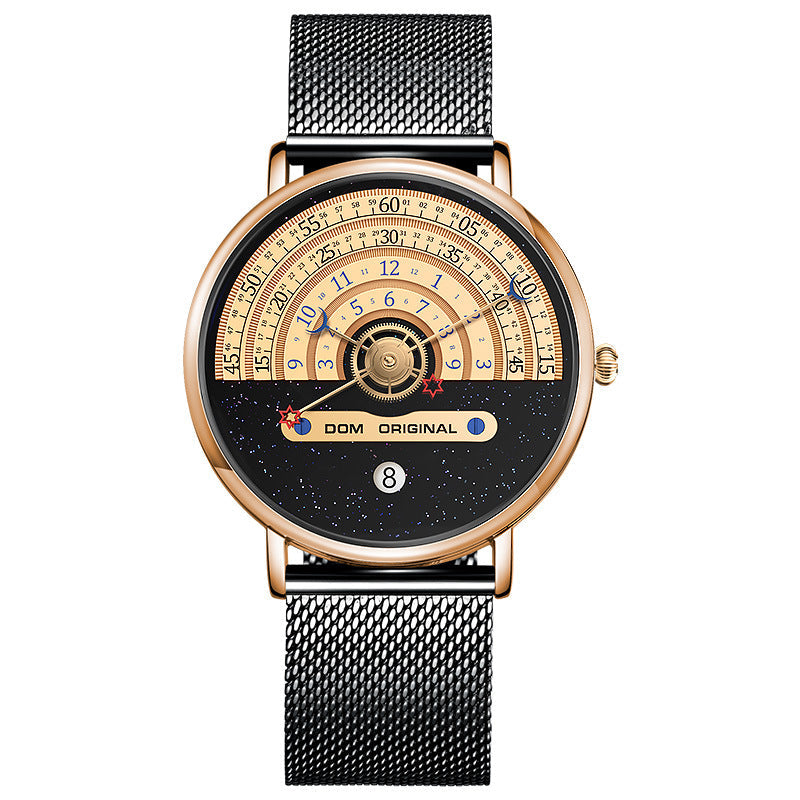 Luxury Men's Fashion Quartz Watch – 30M Waterproof, 24-Hour Dial, Stainless Steel Strap