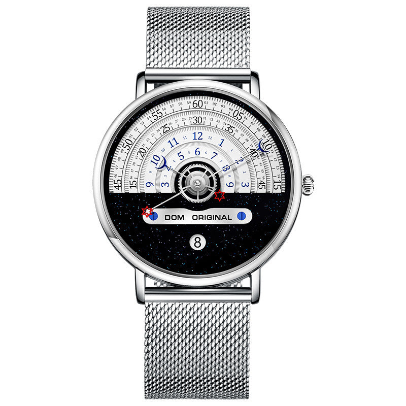 Luxury Men's Fashion Quartz Watch – 30M Waterproof, 24-Hour Dial, Stainless Steel Strap