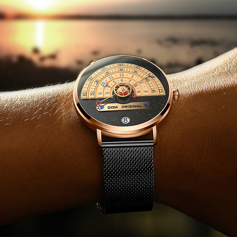 Luxury Men's Fashion Quartz Watch – 30M Waterproof, 24-Hour Dial, Stainless Steel Strap