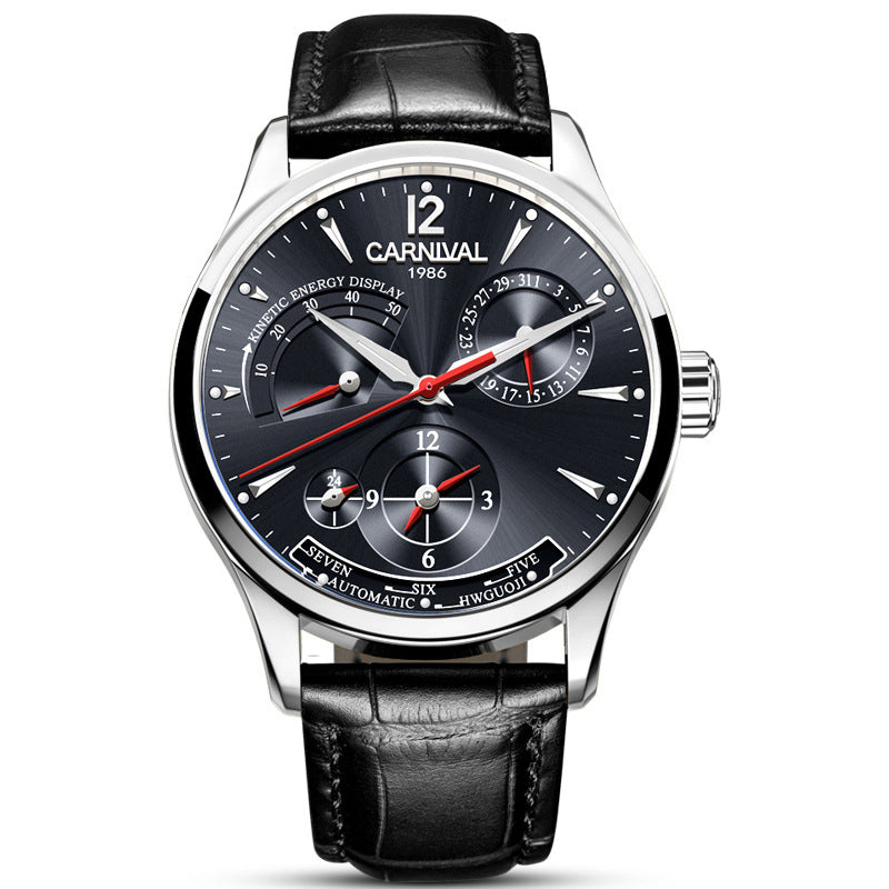 Carnival Automatic Mechanical Watch – Luxury Skeleton Wrist Watch for Men