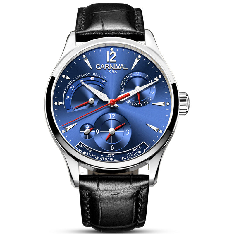 Carnival Automatic Mechanical Watch – Luxury Skeleton Wrist Watch for Men