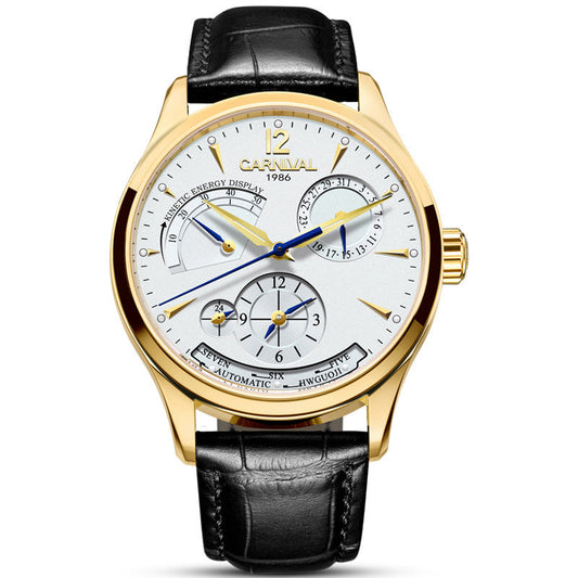 Carnival Automatic Mechanical Watch – Luxury Skeleton Wrist Watch for Men