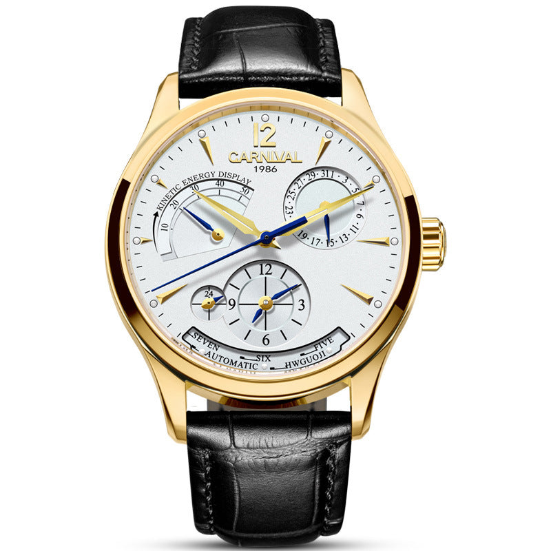 Carnival Automatic Mechanical Watch – Luxury Skeleton Wrist Watch for Men