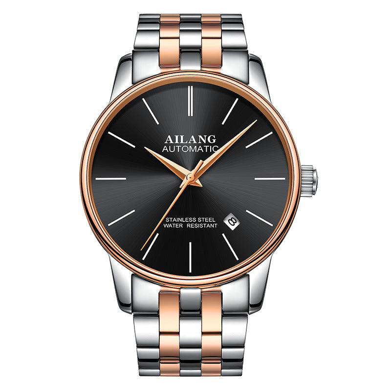 Luxury Men's Automatic Mechanical Watch – Sapphire Crystal, Compass & 3ATM | 18 Colors