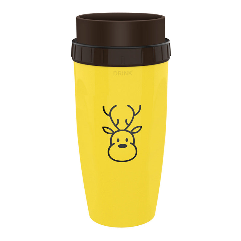 No Cover Twist Cup – Double Insulation Tumbler with Straw | Portable Water Bottle for Kids & Adults