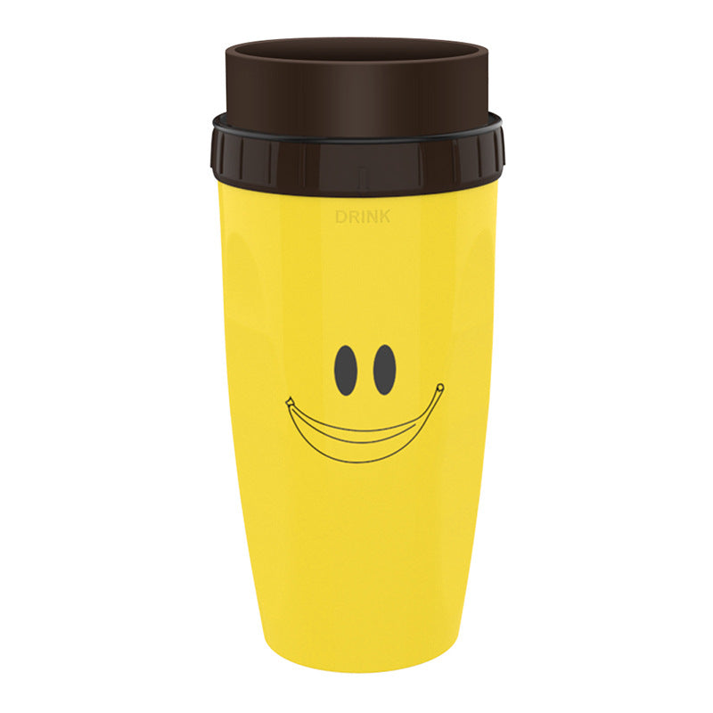 No Cover Twist Cup – Double Insulation Tumbler with Straw | Portable Water Bottle for Kids & Adults