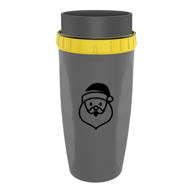 No Cover Twist Cup – Double Insulation Tumbler with Straw | Portable Water Bottle for Kids & Adults