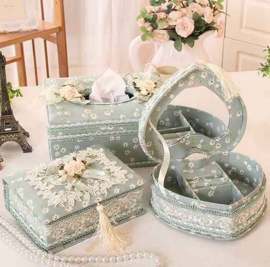 Luxury Ceramic Tissue Box Cover – Elegant Home Decor Napkin Holder