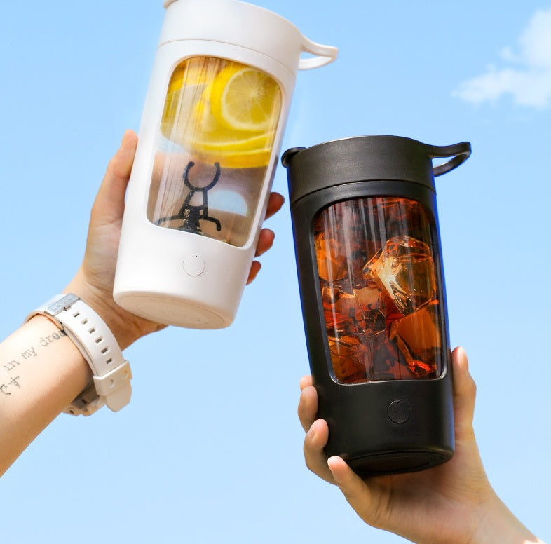 Portable USB Rechargeable Blender – 650ml Mini Smoothie Maker Bottle for Gym, Office & Travel