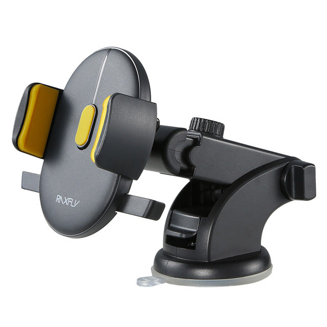 Telescopic Car Phone Holder – 360° Rotation | Super Sticky Suction Cup | Fits 3.5-7" Phones