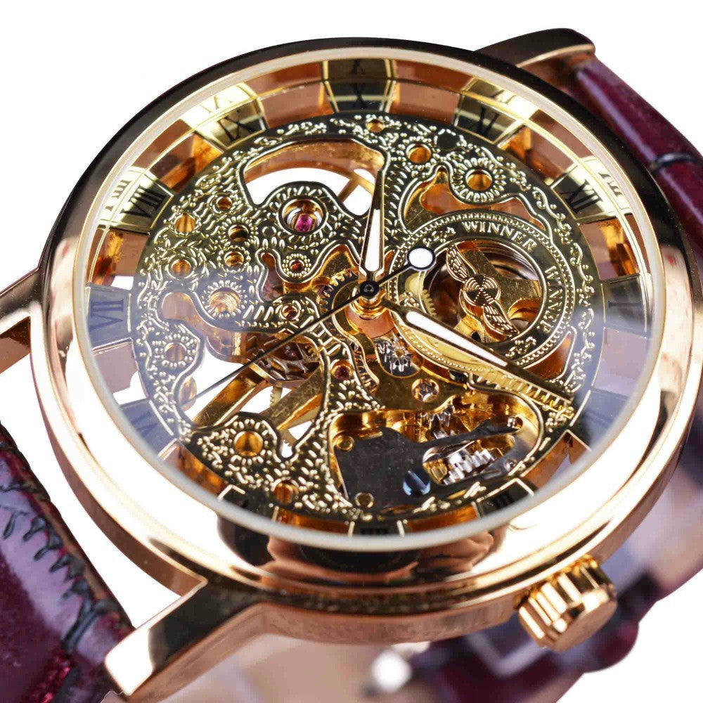 Luxury Men's Mechanical Watch – Classic Automatic Mesh Strap Timepiece | 4 Styles