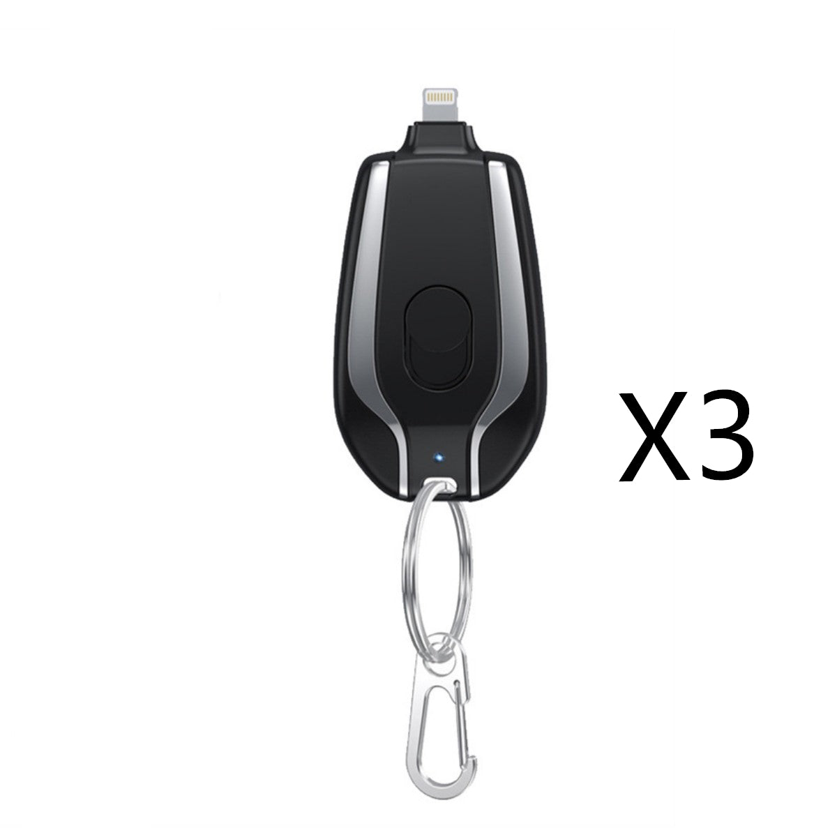 Mini Emergency Power Pod Keychain – 1500mAh Type-C Backup Charger