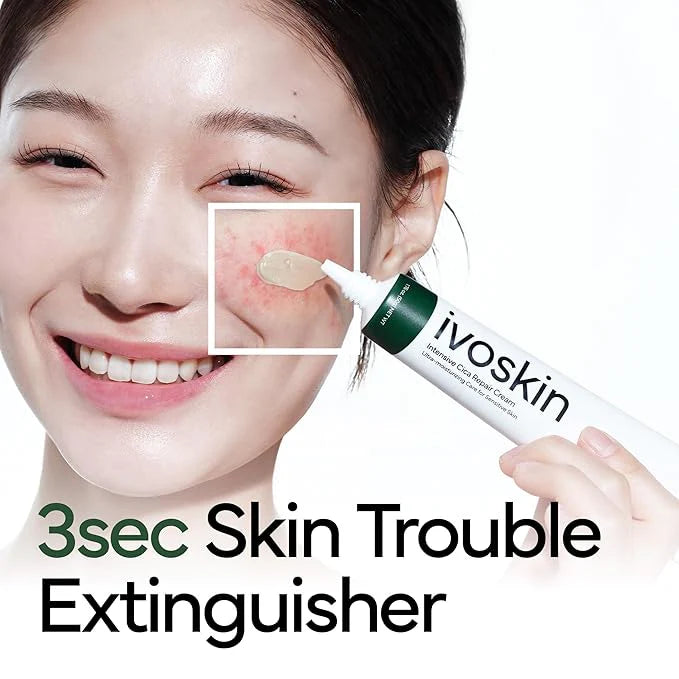 iVoskin Intensive Cica Repair Cream – Soothing Face Moisturizer for Sensitive & Irritated Skin (50g)