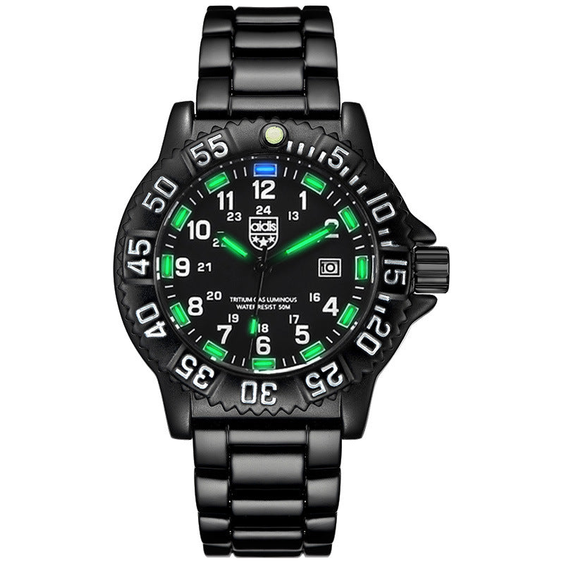 Luxury Men's Military Watch – Tactical Waterproof Outdoor Timepiece with Luminous Dial