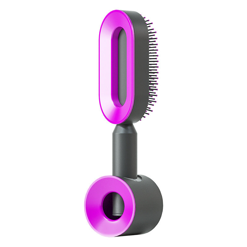 Self-Cleaning Hair Brush – One-Click Hair Release Airbag Scalp Massage Comb