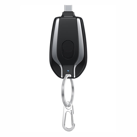 Mini Emergency Power Pod Keychain – 1500mAh Type-C Backup Charger
