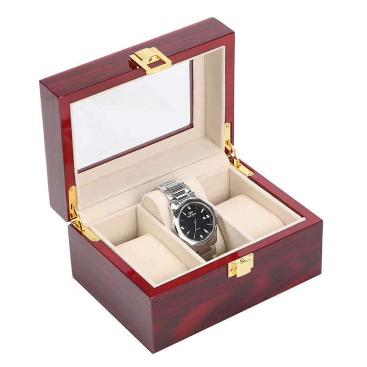 Luxury Wooden Watch Storage Box – 2, 3, 5 or 12 Slot Elegant Display Organizer Case