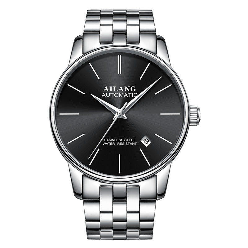 Luxury Men's Automatic Mechanical Watch – Sapphire Crystal, Compass & 3ATM | 18 Colors