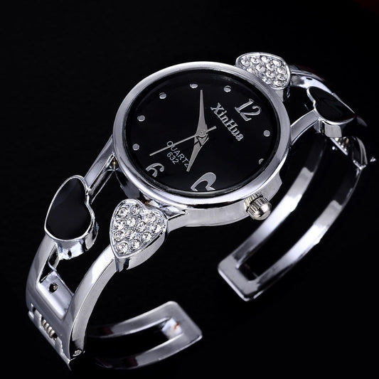 Luxury Women's Diamond Watch Set – British Style Elegant Timepiece