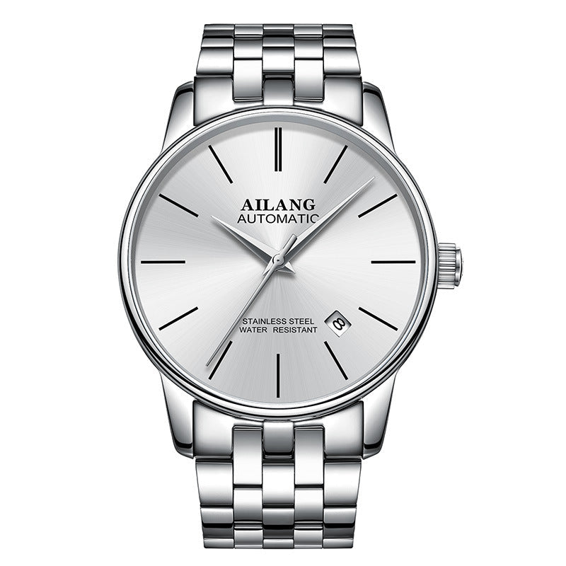 Luxury Men's Automatic Mechanical Watch – Sapphire Crystal, Compass & 3ATM | 18 Colors