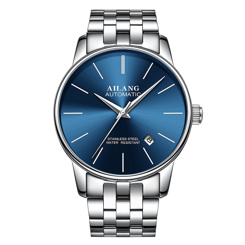 Luxury Men's Automatic Mechanical Watch – Sapphire Crystal, Compass & 3ATM | 18 Colors