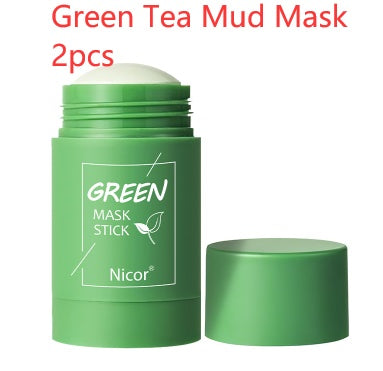 Green Tea & Eggplant Clay Stick Mask – Oil Control, Acne Care & Deep Pore Cleansing | 40g