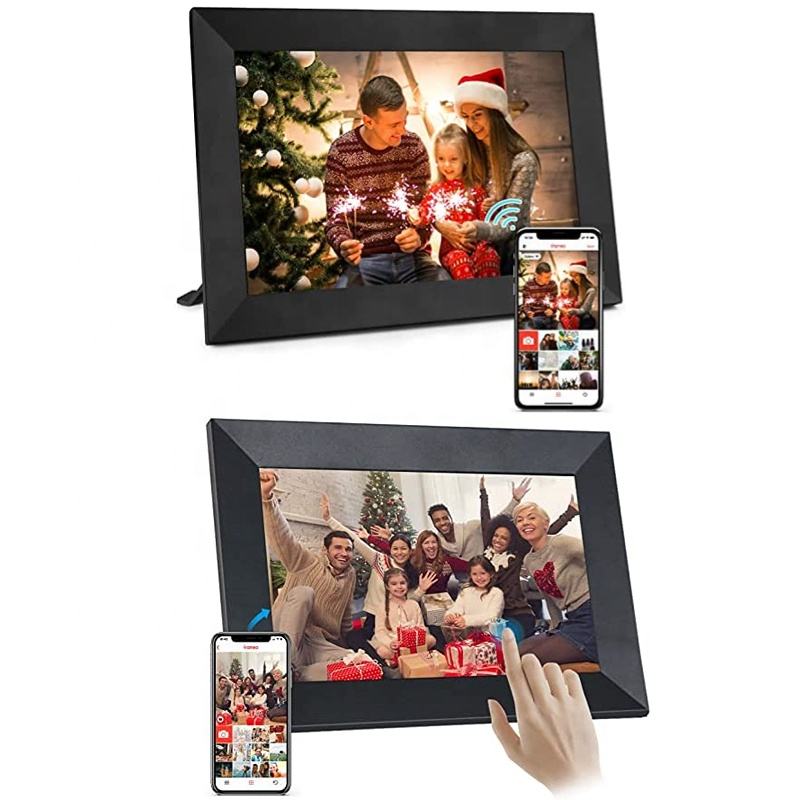 Smart WiFi Digital Photo Frame – 10.1" Touch Screen, Auto-Rotate & App-Controlled