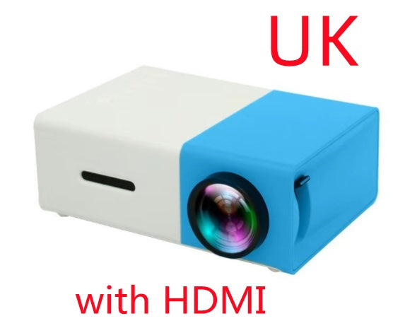 YG300 Mini Portable Projector – HD LED Home Theater Cinema Projector with HDMI & USB