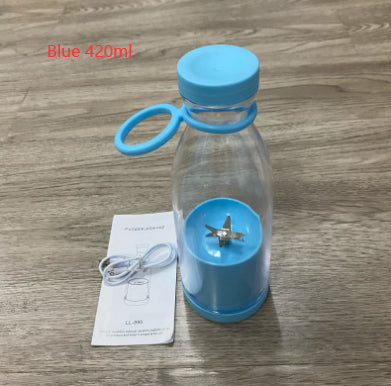 Portable USB Juicer Blender – 350ml-420ml Mini Smoothie Cup | 4-Blade CS+C Technology