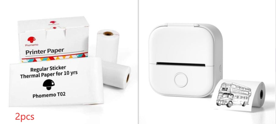 Portable Bluetooth Mini Thermal Printer – Wireless Label & Photo Printer