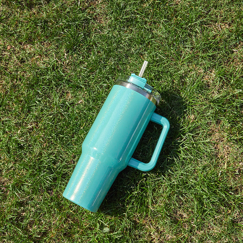 Large Capacity Double-Layer Stainless Steel Vacuum Insulation Cup – Portable Hot & Cold Water Bottle