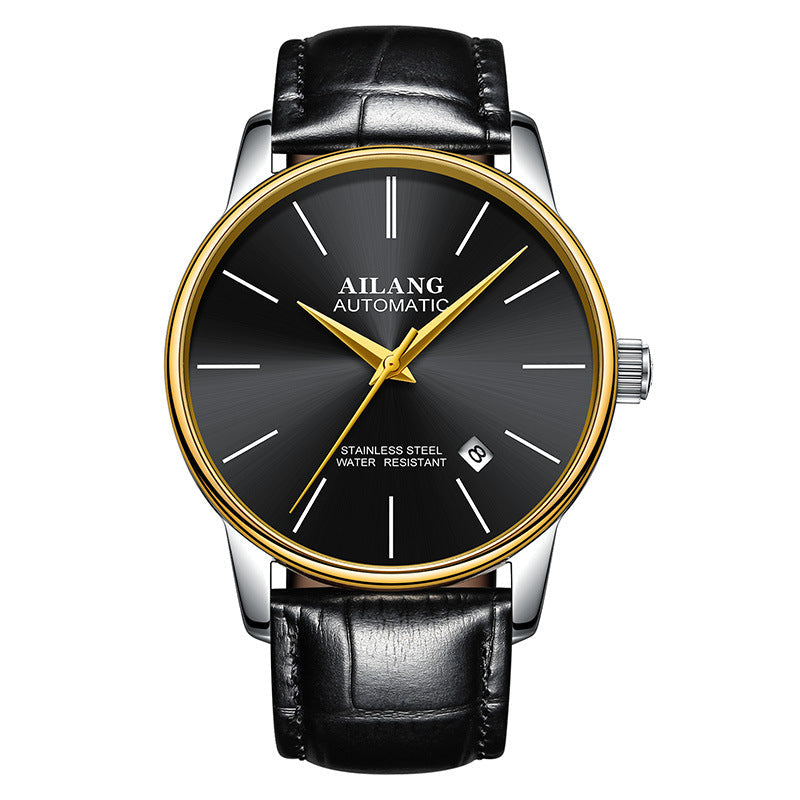 Luxury Men's Automatic Mechanical Watch – Sapphire Crystal, Compass & 3ATM | 18 Colors